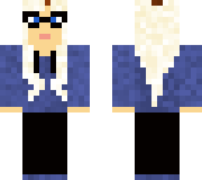 blonde with glasses