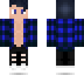 blue plaid guy