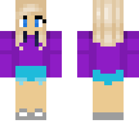 girl in purple hoodie