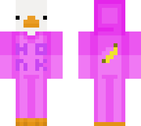 goose in pink onesie