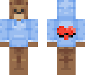 grizzly with with a loverfella hoodie