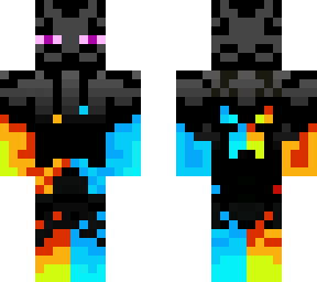 ice & fire enderman (edited from pancakesauced)