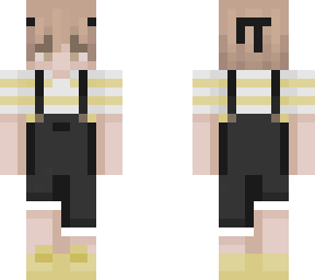 nnutter's skin with suspenders
