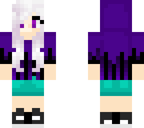purple hoodie girl with headphones