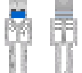 skeleton wearing corona mask