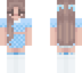 baby blue striped outift