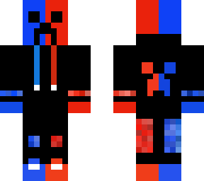 blue/red creeper skin