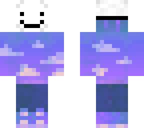 blue sunset with mask
