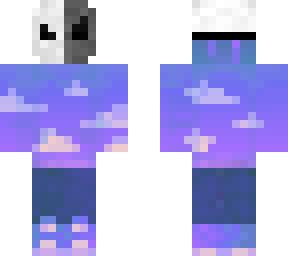 blue sunset with mask v2 (black)