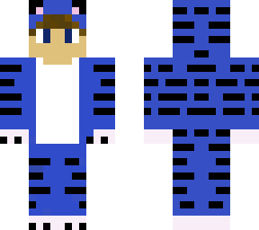 blue tiger onesie