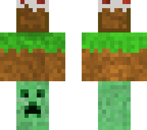 cake, creeper, and dirt mix