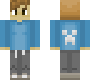casual blue and gray