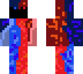cool red and blue skin