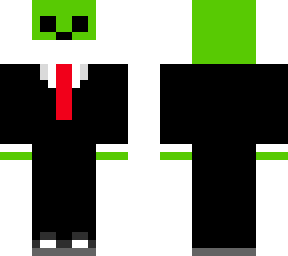 creeper in a tuxedo, with mask