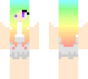 cute rainbow hair gurl