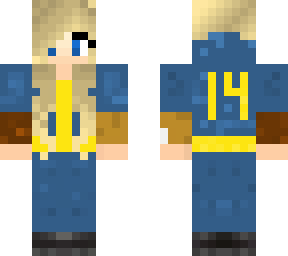 fallout 4, vault dweller girl remastered {four pixles wide}