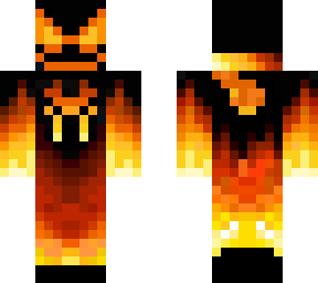 flaming man