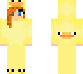ginger in duck duck suit