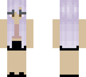 girl with purple hair
