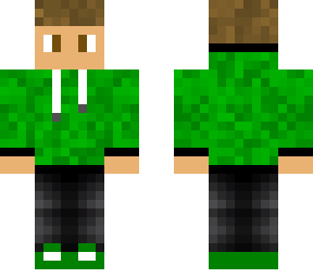 green hoodie
