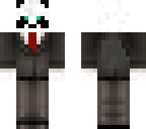 panda in a suit