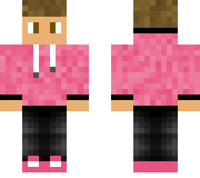 pink hoodie