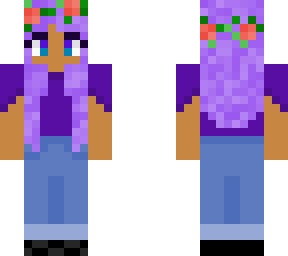 purple hair girl