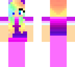 rainbow galaxy cute girl
