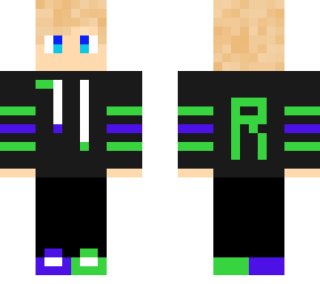 random yt merch black & blond hair