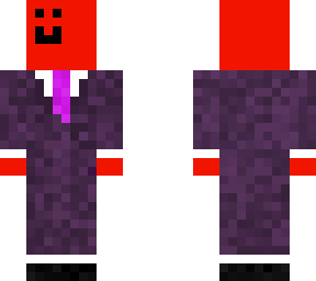 red smiley with purple suit