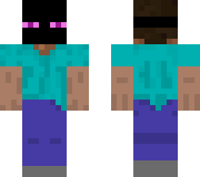 steve with enderman mask