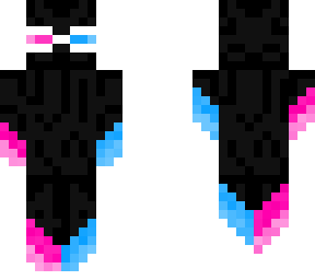 trans enderman superhero/ blushing face trans enderman