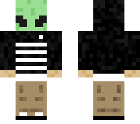 alien in hoodie