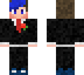 blue beanie boiii ( in formal wear)