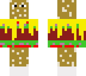 burger with a whole bunch of other things and a lot of mustard.