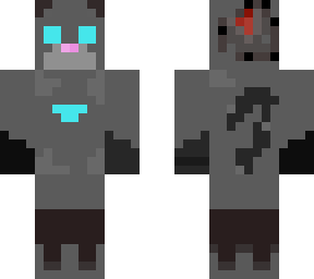 cat cyborg robot boady with helmit