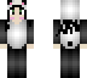 cute girl in panda onsie