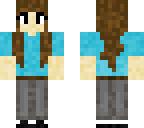 girl in a turquoise shirt