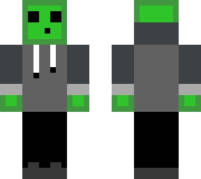 green slime remake of purple slime with hoodie