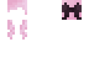 hair base- 2 baby pink braids