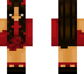 mixed race demon girl