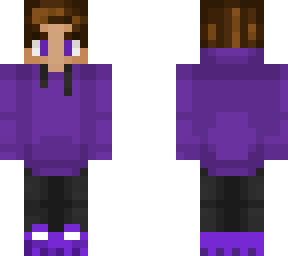 purpled brown hair
