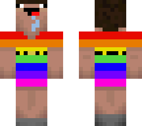 rainbow derp shorts