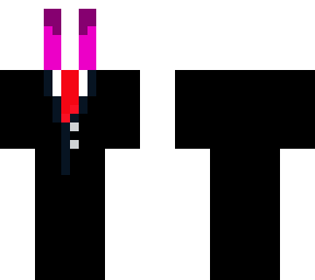 reverse enderman in a tux