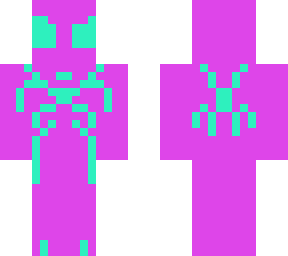spiderman ps4 stealth suit by ritesh (pink and glowing green)