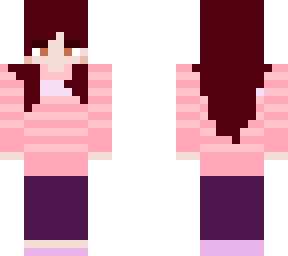 striped sweater pink, beige and purple-ish