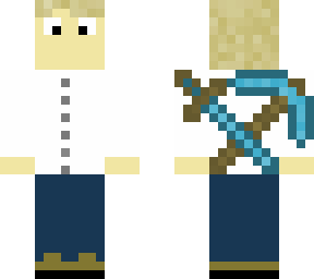 adventurer with diamond tools