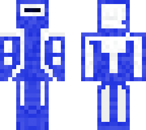 blue and white