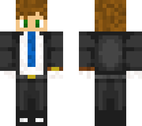 blue tie suit