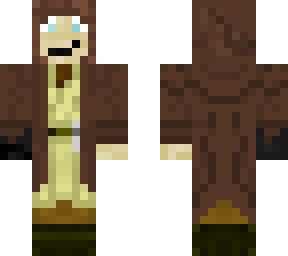 boy jedi with a hood (hood can be taken off in game)